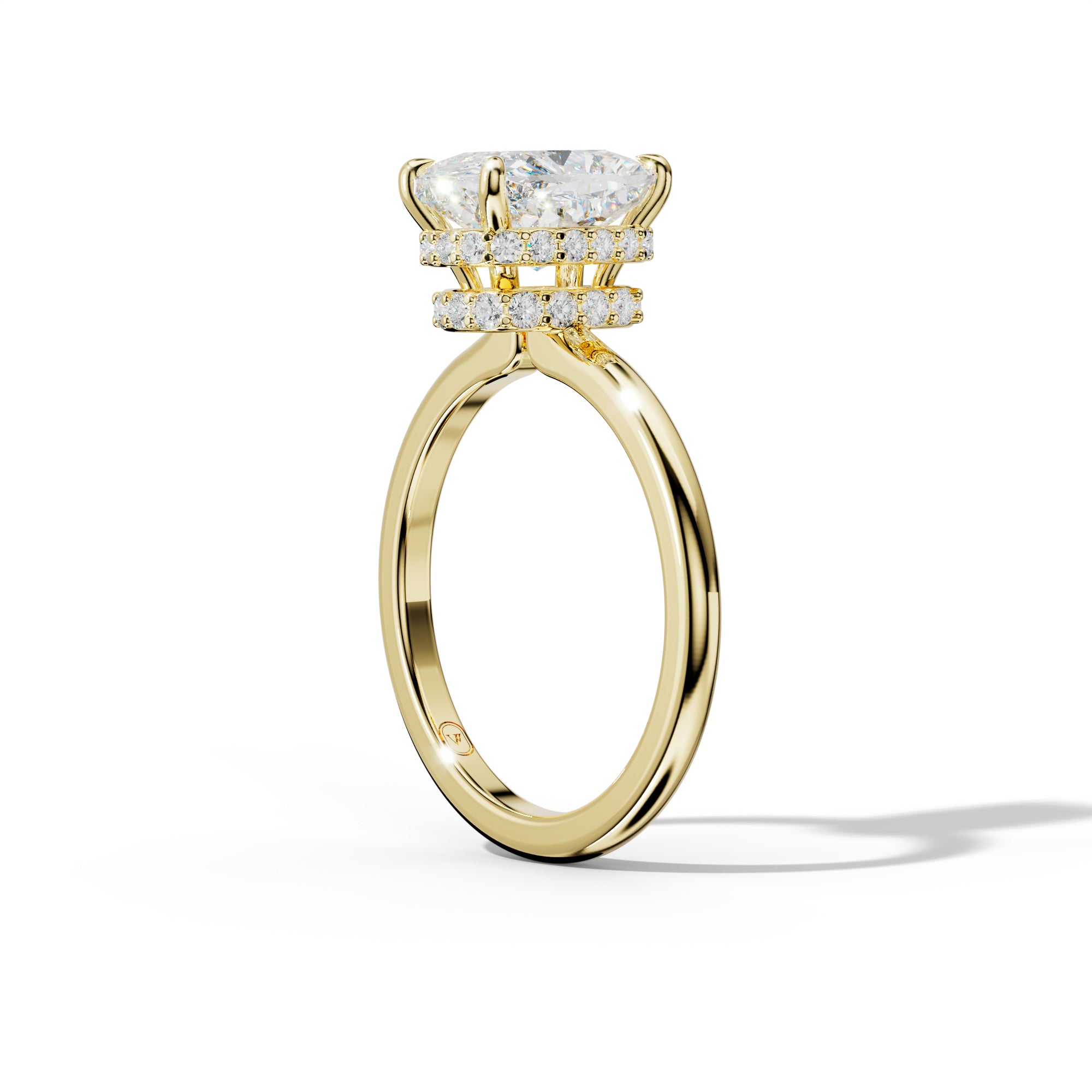 Sophia Elongated Cushion Cut Diamond Engagement Ring
